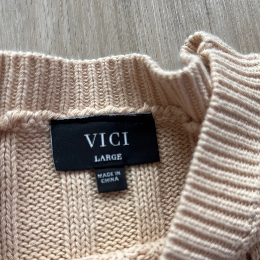 VICI Joplin Knit Set Cream Sz L